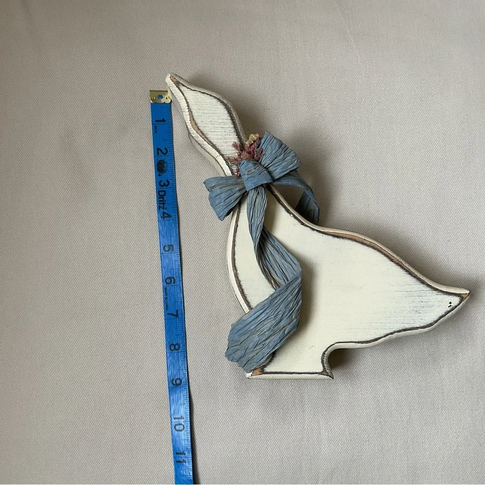 Cream and Blue Rustic Vintage Goose Decor - Picture 7 of 8